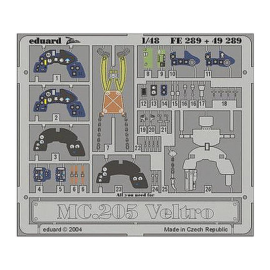 eduard fe289 1 48 mc 205 veltro for hasegawa