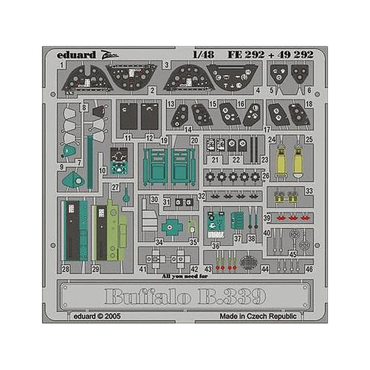 eduard fe292 1 48 buffalo model 339 for tamiya