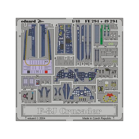 eduard fe294 1 48 f 8j for hasegawa photo etch detail set