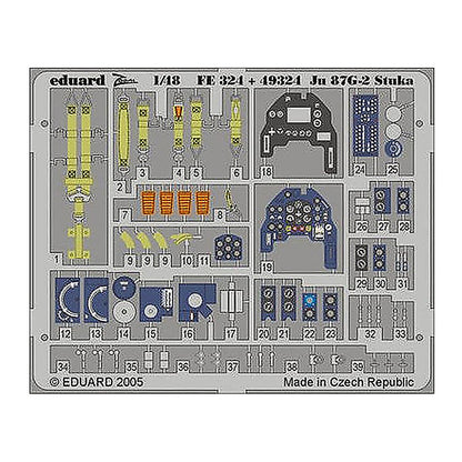 eduard fe324 1 48 ju 87g 2 stuka for hasegawa
