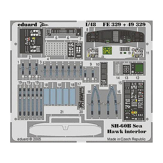 eduard fe329 1 48 sh 60b interior for italeri