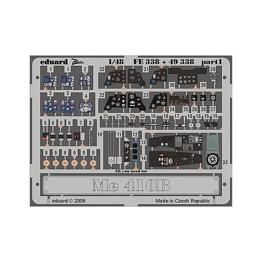 eduard fe338 1 48 me 410b for revell monogram