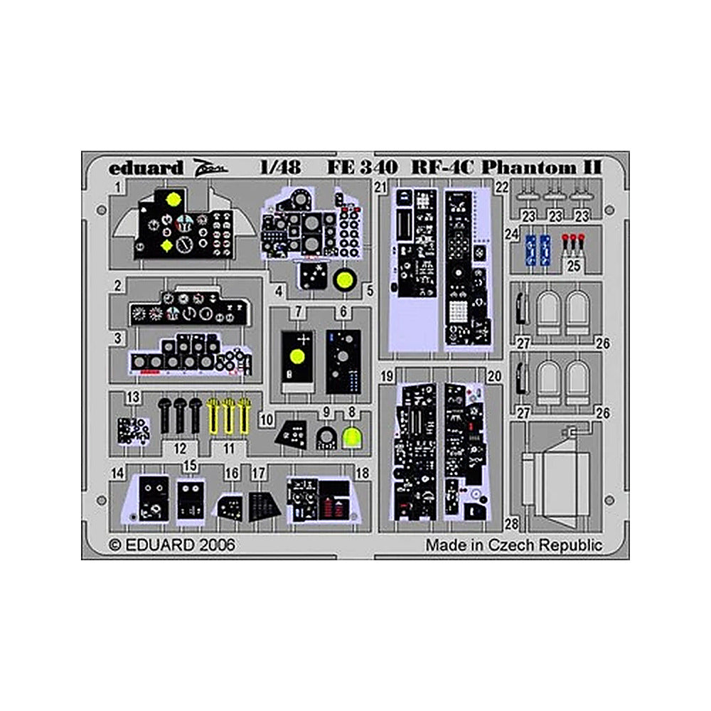 eduard fe340 1 48 rf 4c for hasegawa photo etch detail set