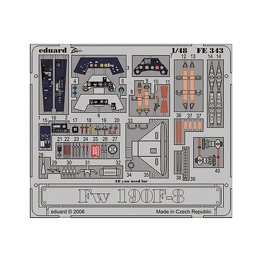 eduard fe343 1 48 fw 190f 8 for tamiya 610039
