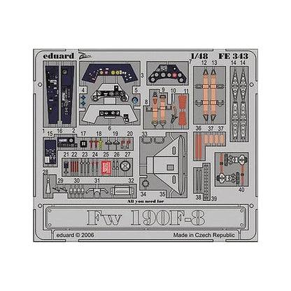 eduard fe343 1 48 fw 190f 8 for tamiya 610039