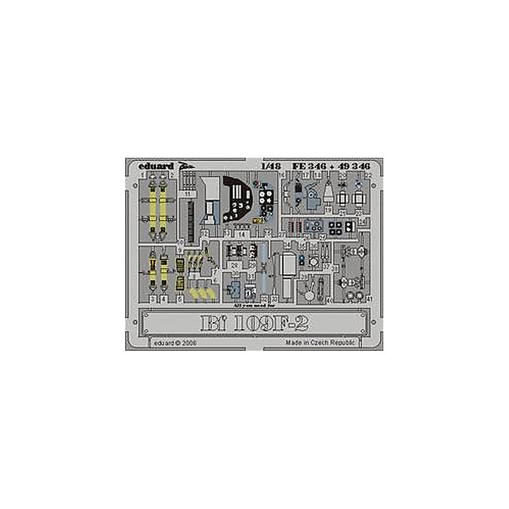 eduard fe346 1 48 bf 109f 2 for icm photo etch detail set