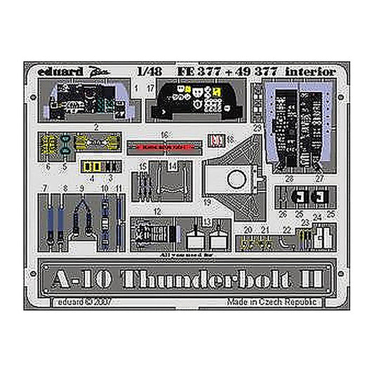 eduard fe377 1 48 a 10 interior for italeri