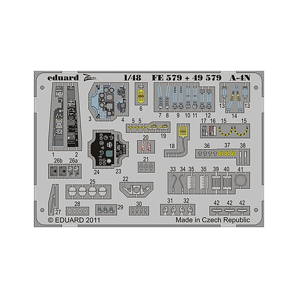 eduard fe579 1 48 zoom set a 4n for hasegawa zoom photo etch set