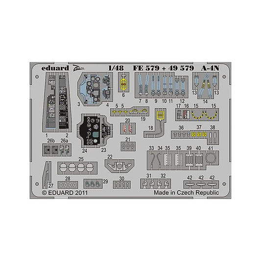 eduard fe579 1 48 zoom set a 4n for hasegawa zoom photo etch set