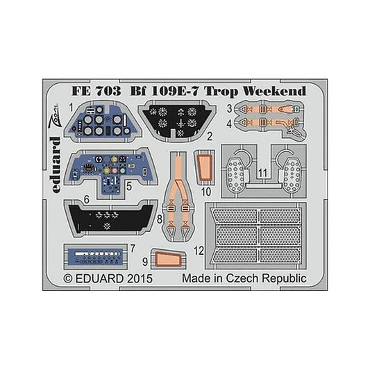 eduard fe703 1 48 bf 109e 7 trop weekend for eduard