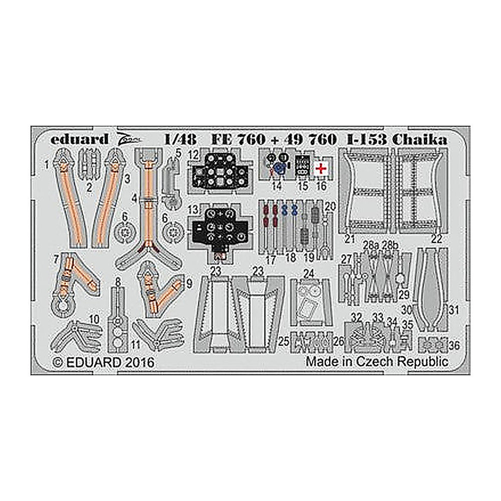 eduard fe760 1 48 i 153 chaika for icm photo etch detail set