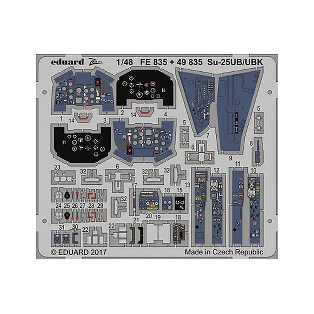 eduard fe835 1 48 su 25ub ubk for smer photo etch detail set