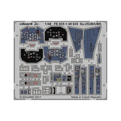 eduard fe835 1 48 su 25ub ubk for smer photo etch detail set