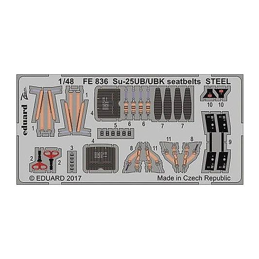 eduard fe836 1 48 su 25ub ubk seatbelts steel for smer