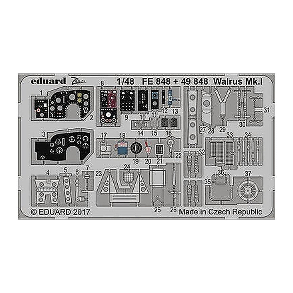 eduard fe848 1 48 walrus mk i for airfix photo etch detail set
