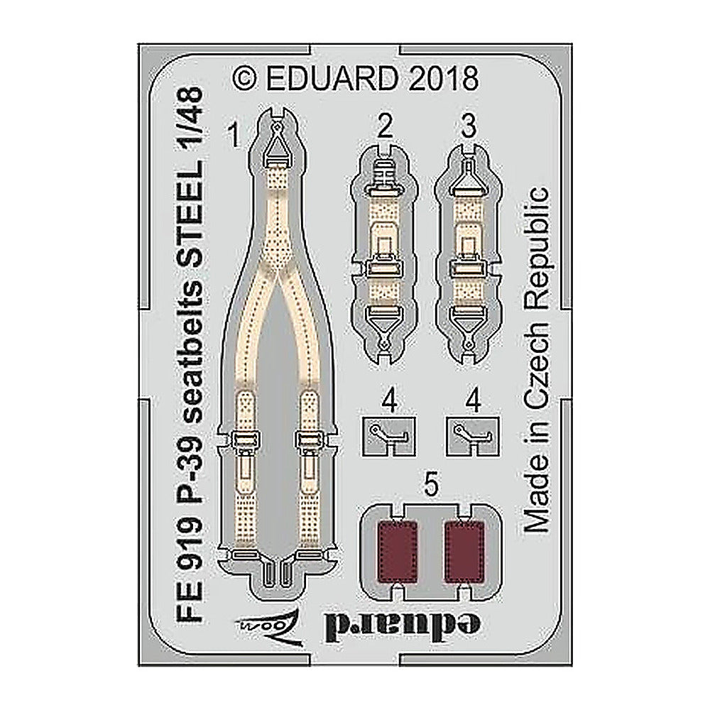 eduard fe919 1 48 p 39 seatbelts steel for eduard