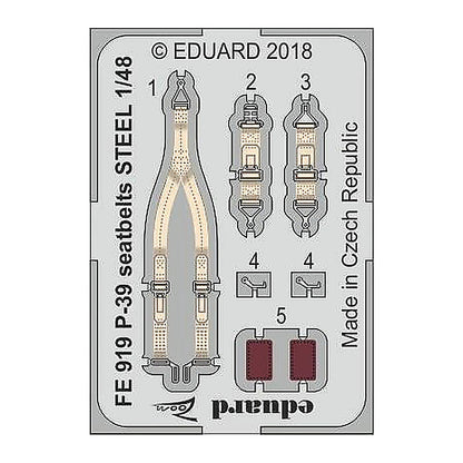 eduard fe919 1 48 p 39 seatbelts steel for eduard