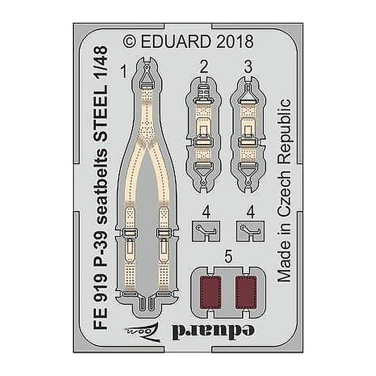 eduard fe919 1 48 p 39 seatbelts steel for eduard