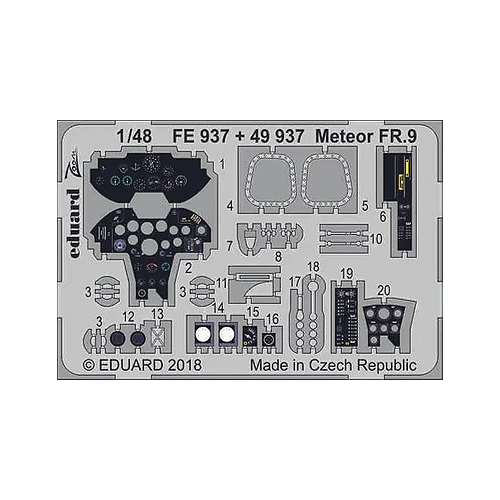 eduard fe937 1 48 meteor fr 9 for airfix photo etch detail set