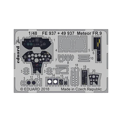 eduard fe937 1 48 meteor fr 9 for airfix photo etch detail set