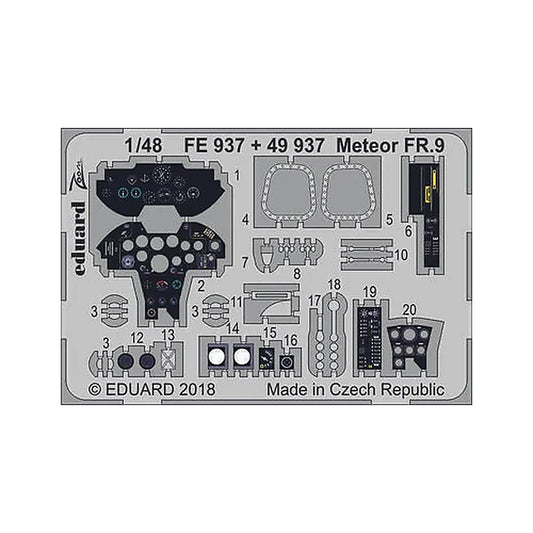 eduard fe937 1 48 meteor fr 9 for airfix photo etch detail set