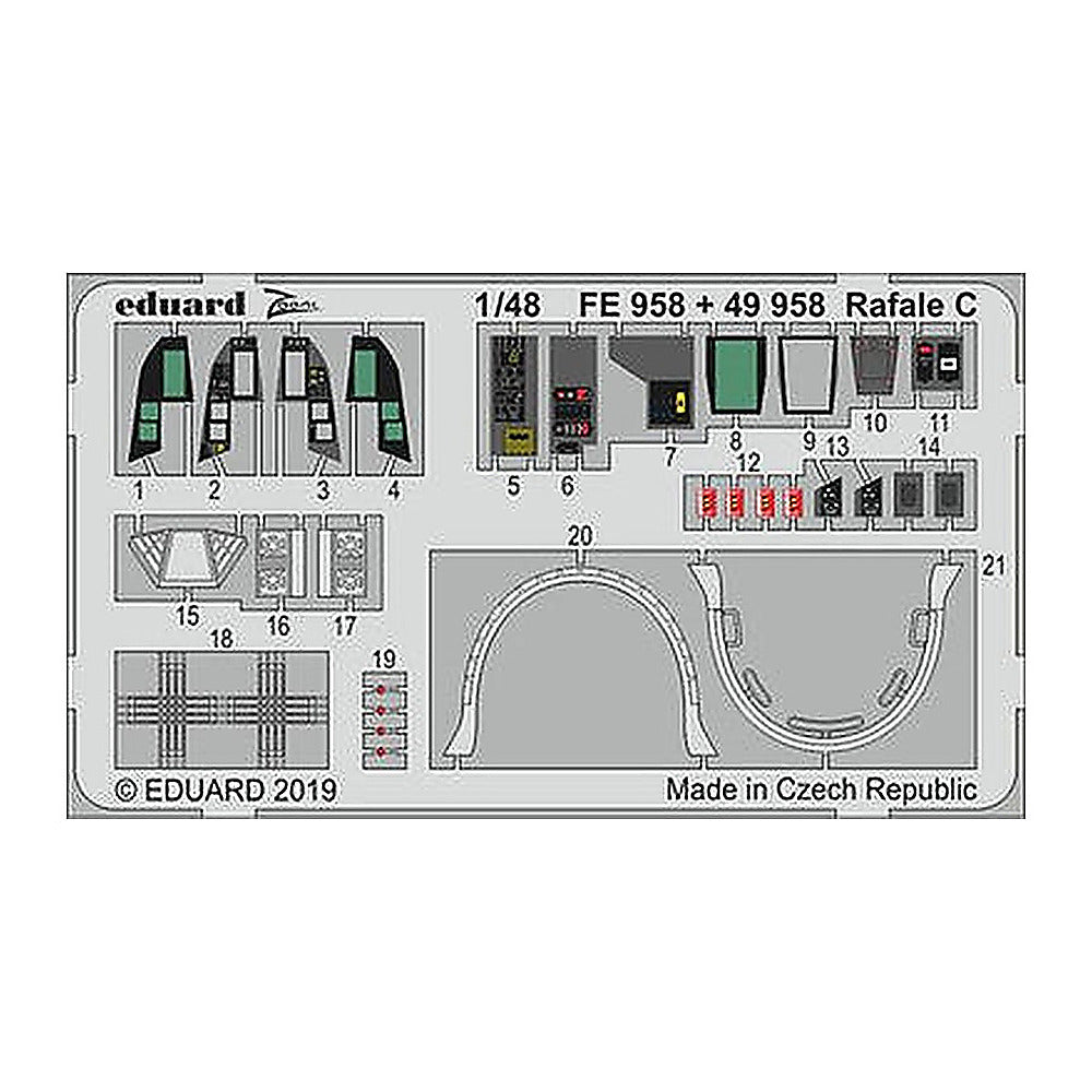 eduard fe958 1 48 rafale c for revell photo etch detail set