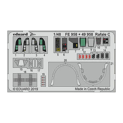 eduard fe958 1 48 rafale c for revell photo etch detail set