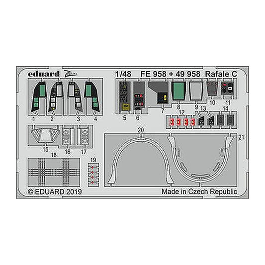 eduard fe958 1 48 rafale c for revell photo etch detail set