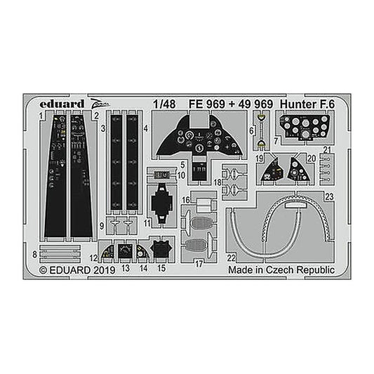 eduard fe969 1 48 hunter f 6 for airfix photo etch detail set