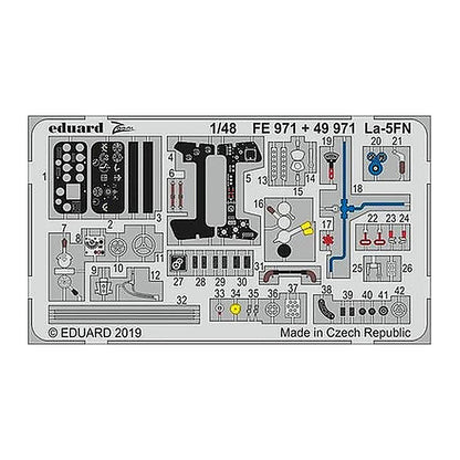 eduard fe971 1 48 la 5fn for zvezda photo etch detail set