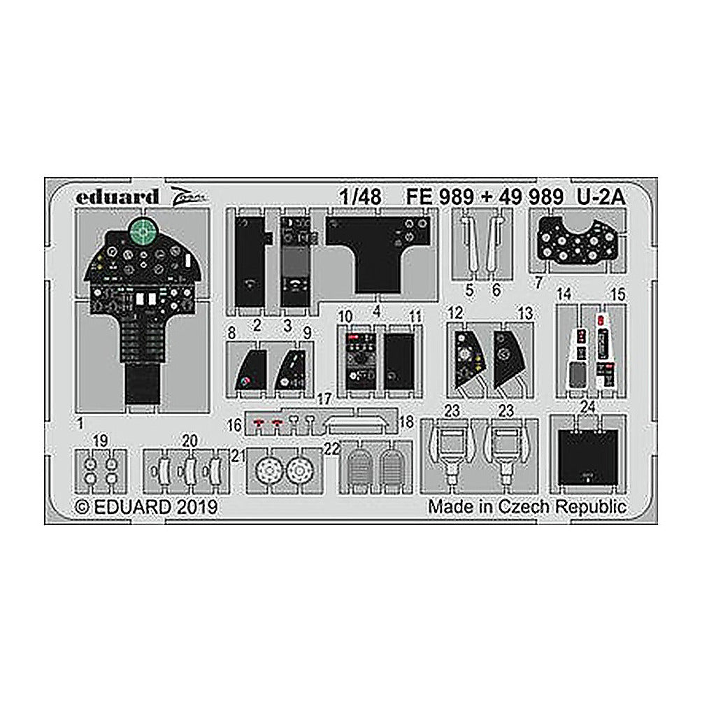 eduard fe989 1 48 u 2a for afv club photo etch detail set