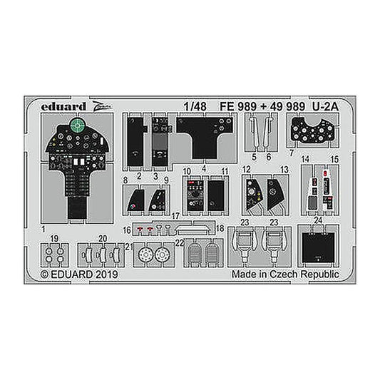eduard fe989 1 48 u 2a for afv club photo etch detail set