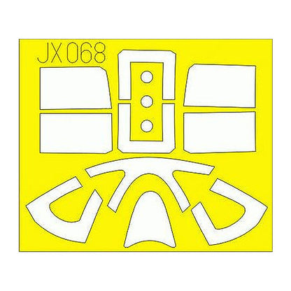 eduard jx068 1 32 masking sheet for trumpeter canopy mask set