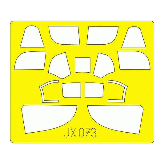 eduard jx073 1 32 p 39 masking sheet canopy mask set
