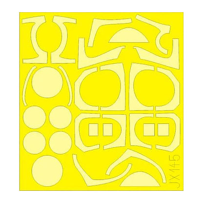 eduard jx145 1 32 mask he 219 for revell canopy mask set