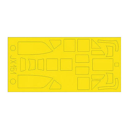 eduard jx151 1 32 mask bf 109g 6 for revell canopy mask set