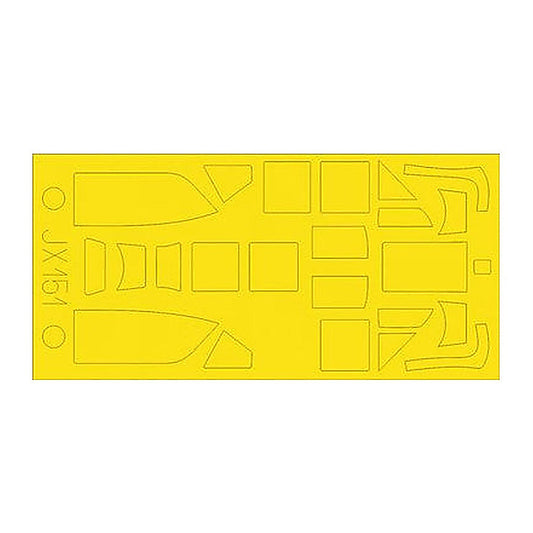 eduard jx151 1 32 mask bf 109g 6 for revell canopy mask set