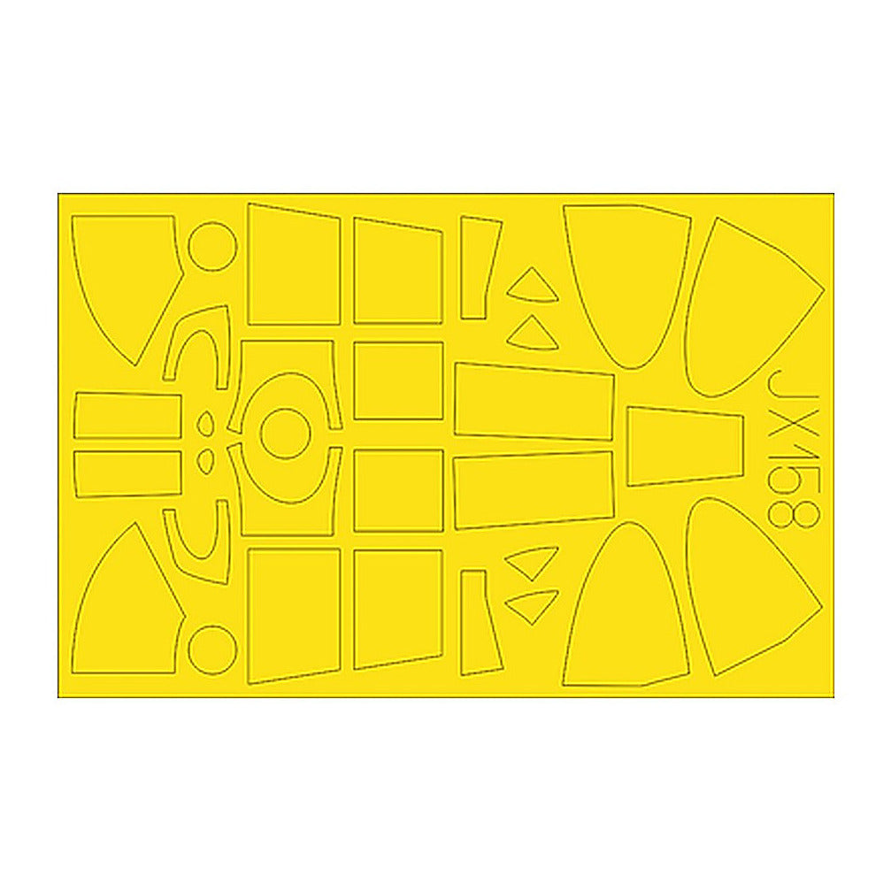 eduard jx158 1 32 birdcage masking sheet for tamiya canopy mask set