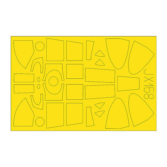 eduard jx158 1 32 birdcage masking sheet for tamiya canopy mask set