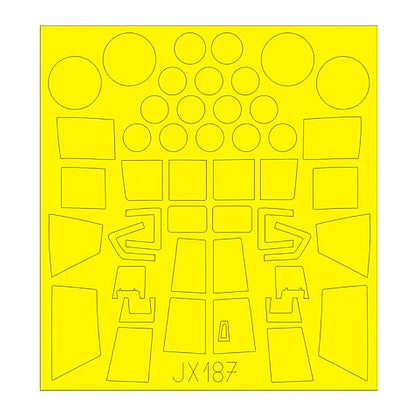 eduard jx187 1 32 paint mask for bronco models a s 51 horsa glider