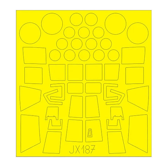 eduard jx187 1 32 paint mask for bronco models a s 51 horsa glider