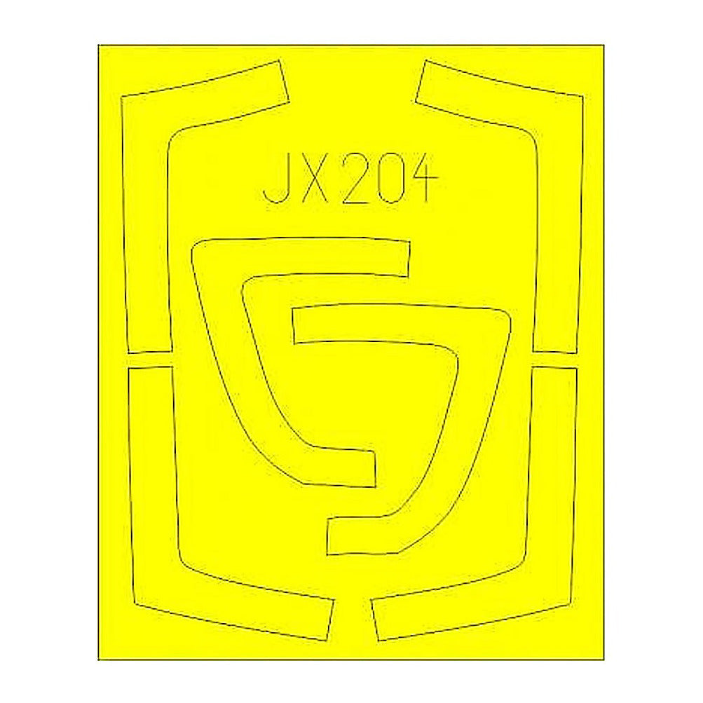 eduard jx204 1 32 mask mig 29a for trumpeter canopy mask set