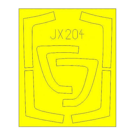 eduard jx204 1 32 mask mig 29a for trumpeter canopy mask set