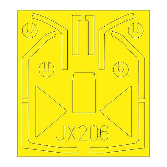 eduard jx206 1 32 mask fw190a8 for rmg canopy mask set