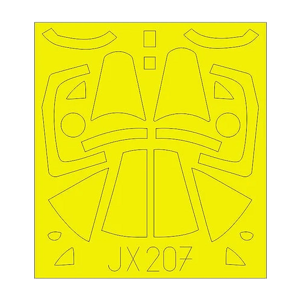 eduard jx207 1 32 mask f 4u1d for tamiya canopy mask set