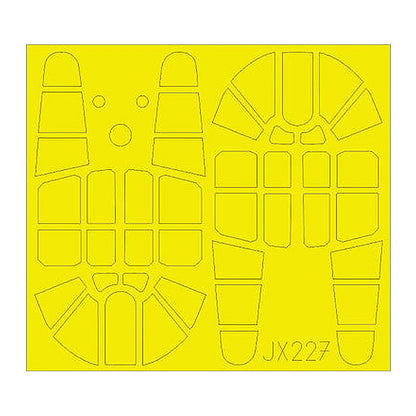 eduard jx227 1 32 mask p 40f tface canopy mask set for trumpeter