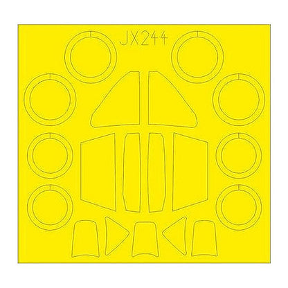 eduard jx244 1 32 mask me262a for rmg canopy mask set