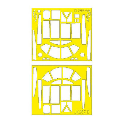 eduard jx257 1 32 mask a 26b invader tface canopy mask set for hbb