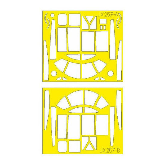 eduard jx257 1 32 mask a 26b invader tface canopy mask set for hbb