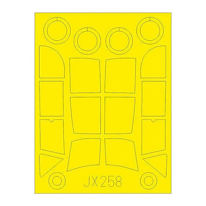 eduard jx258 1 32 mask bf108 for edu canopy mask set